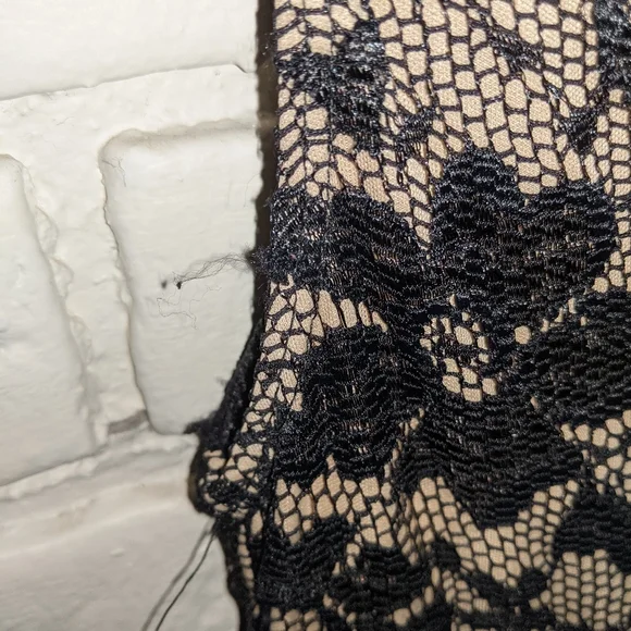Black lace skater dress (fits like an 8) - Picture 3 of 5